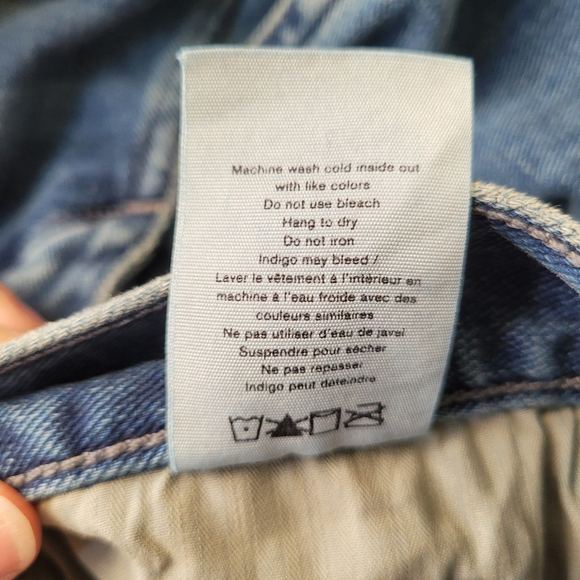 Rag & Bone Jeans Mens 30x32 Blue Denim Straight Fit 1 Skinny Button Fly 5 Pocket - Picture 10 of 13